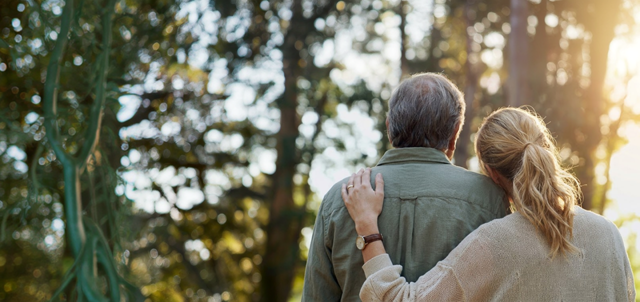 couple embracing