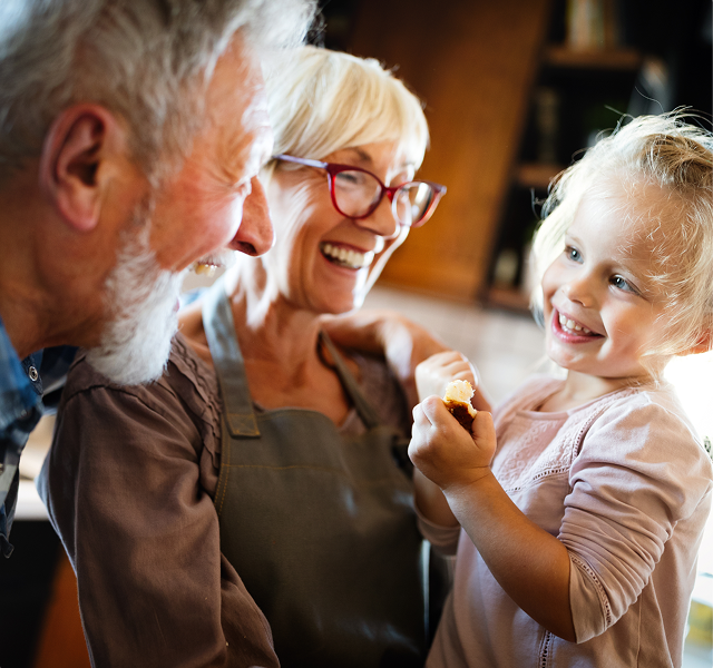 father and mother with daugther